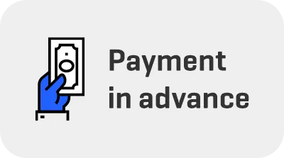 Payment in advance